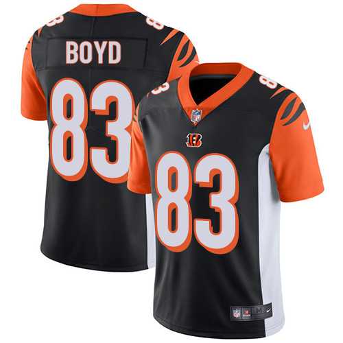 Nike Cincinnati Bengals #83 Tyler Boyd Black Team Color NFL Vapor Untouchable Limited Jersey,We sell and wholesale Nike Cincinnati Bengals #83 Tyler Boyd Black Team Color NFL Vapor Untouchable Limited Jersey on line form chian!